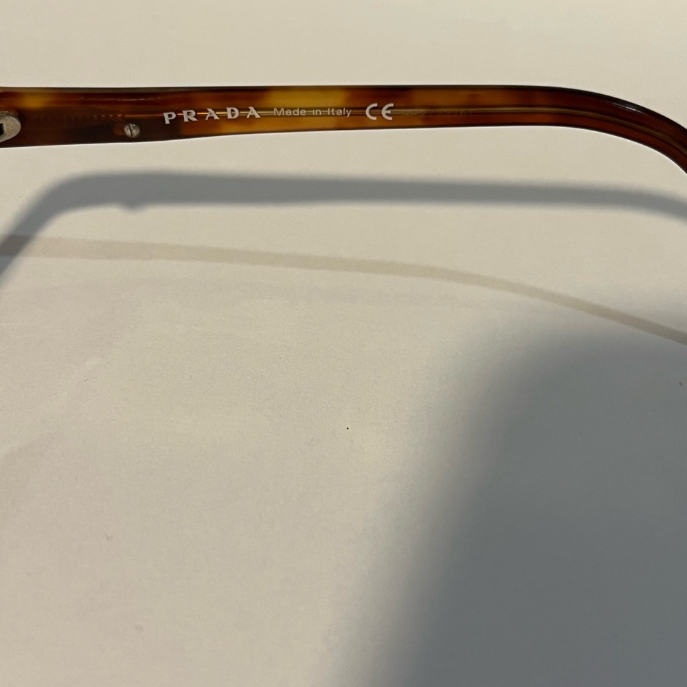 Prada Tortoise Shell Rectangular Glasses - image 6